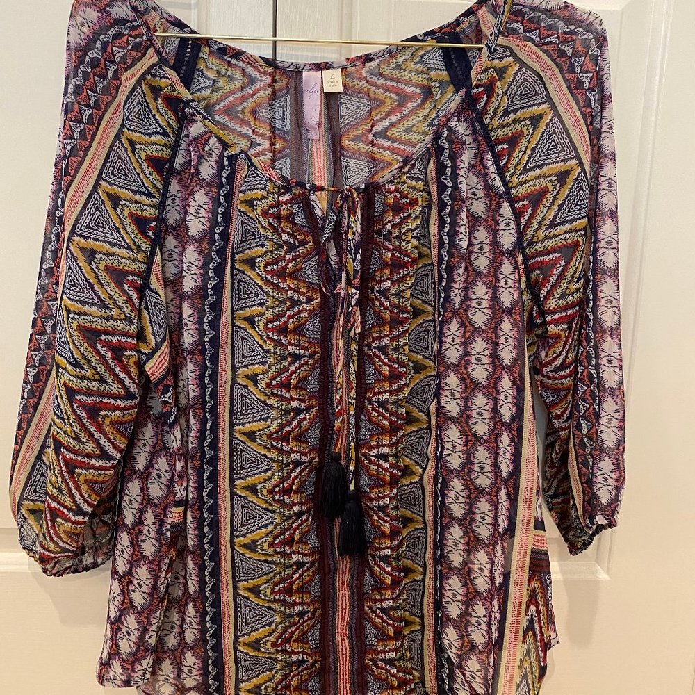 NWT Francesca's Alya Blouse